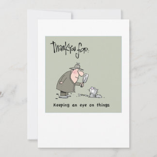 Thank you card for volunteers tack kort
