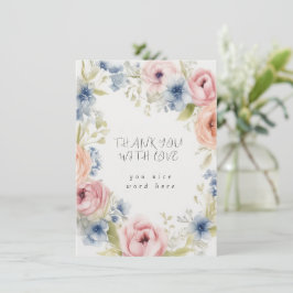 Thank you card tack kort