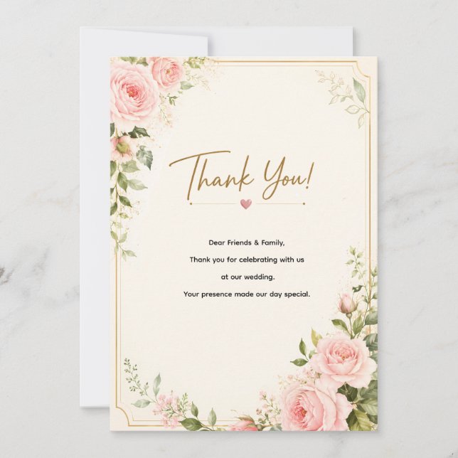 Thank you card tack kort (Framsida)