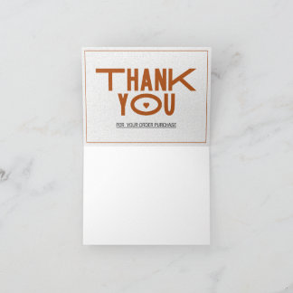 Thank You Card Tack Kort