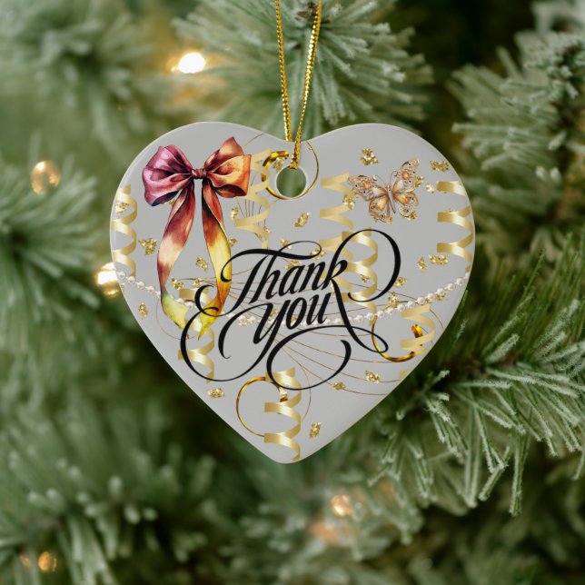 Thank You Ceramic Ornament (Träd)