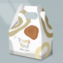Thank You Colorful Modern Birthday boy Favor Box Presentaskar