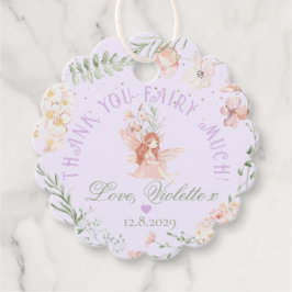 Thank you Fairy Much Fairy 1st Birthday Magical Gåvor Etiketter