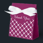 Thank You Floral  Plum   Presentaskar<br><div class="desc">Style: Small Tent Favor Box with Ribbon 3" x 1.5" x 3.25" Favor boxes are as unique as your guests. Perfect for weddings, birthdays, corporate events and more! Dimensions: 3"w x 1.5"l x 3.25"h Full color printing on high-quality card stock Ships flat, some simple assembly required Food contact safe. Using...</div>
