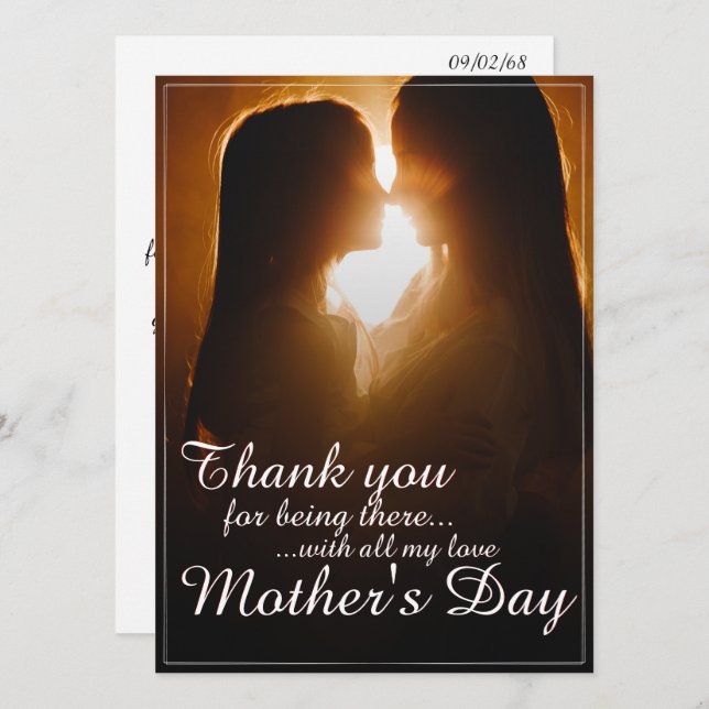 Thank You for Being Here – Mother’s Day (Fram/baksida)