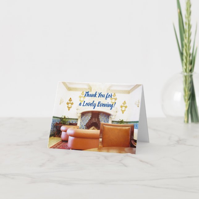 Thank You for Dinner Card Tack Kort (Framsida)
