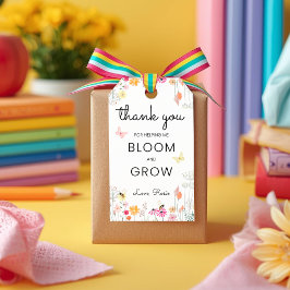 Thank You for Helping Me Bloom and Grow Teacher Presentetikett
