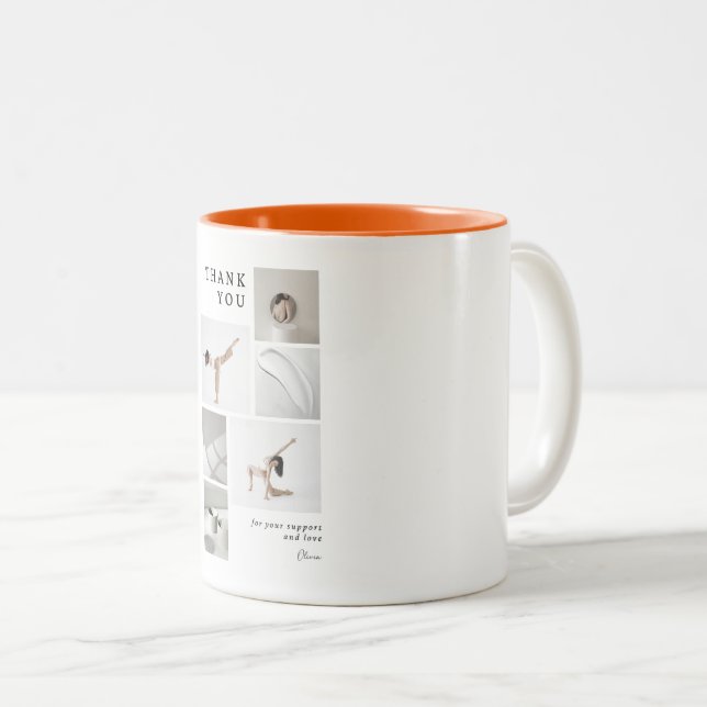 Thank You For Love Mug Två-Tonad Mugg (Framsida höger)