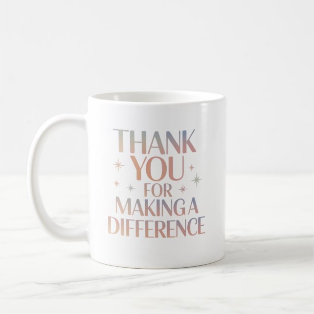 Thank You for Making a Difference Kaffemugg (Vänster)