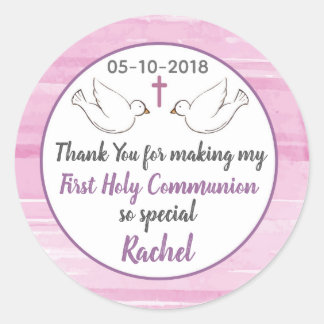 Thank you for making my First Holy Communion Runt Klistermärke