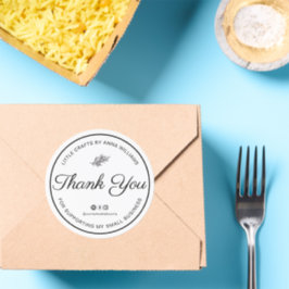 Thank You For Supporting My Small Business Runt Klistermärke