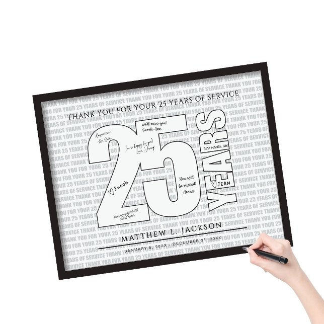 Thank you for your 25 Years of Service Poster (Skapare uppladdad)