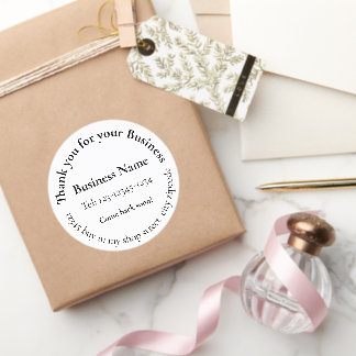 Thank you for your Business Editable Business mark Runt Klistermärke