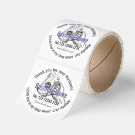 Thank you for your Business Editable Business mark Runt Klistermärke