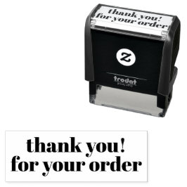 Thank You for Your Order Stamp  Självfärgande Stämpel
