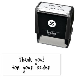 Thank You for Your Order Stamp  Självfärgande Stämpel