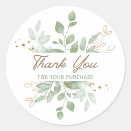 Thank you for your purchase Eucalyptus Gold  Runt Klistermärke