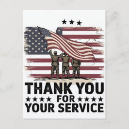 Thank You for Your Service: Veterans Day 2025 Helg Vykort