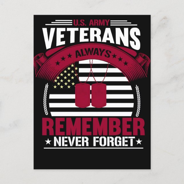 Thank You for Your Service: Veterans Day 2025  Helg Vykort (Framsida)