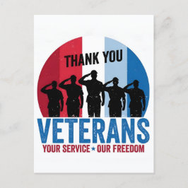 Thank You for Your Service: Veterans Day 2025 Helg Vykort