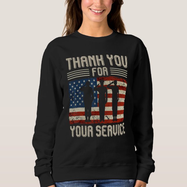Thank you for your services Patriotic - veterans d T Shirt (Framsida)