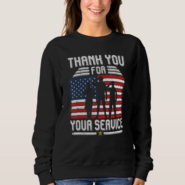 Thank you for your services Patriotic - veterans d T Shirt (Framsida)