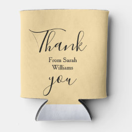 Thank you from add name yellow Pastel boho wedding