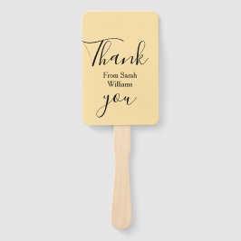 Thank you from add name yellow Pastel boho wedding