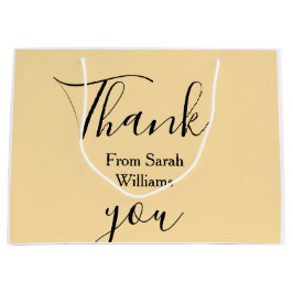 Thank you from add name yellow Pastel boho wedding