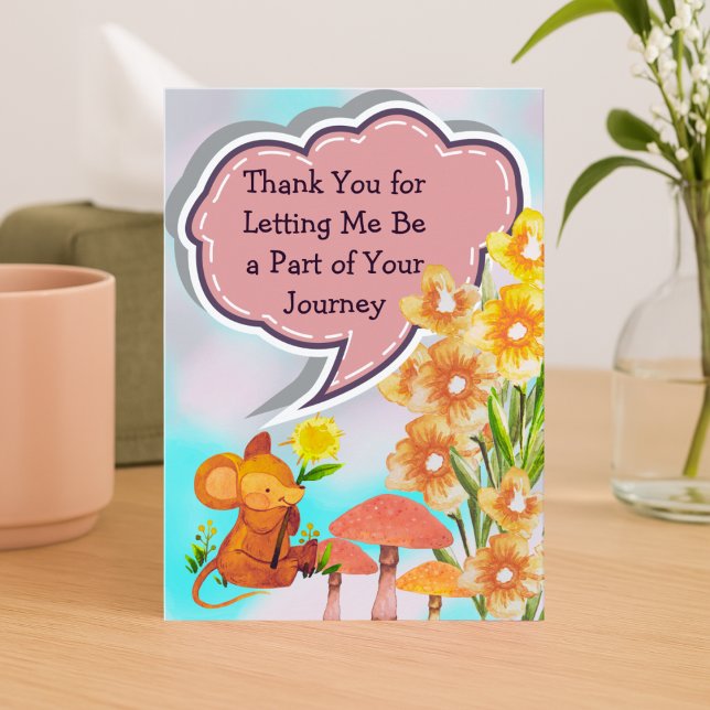 Thank You From Your Therapist – Nature Design Tack Kort (Skapare uppladdad)