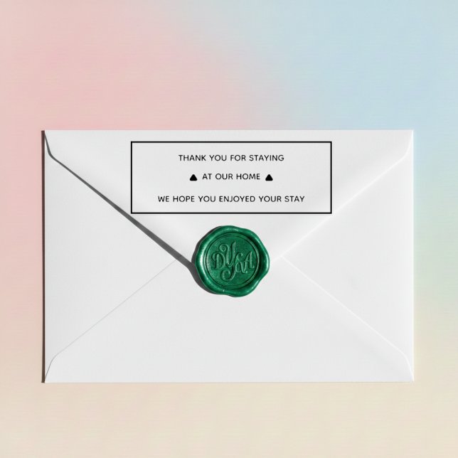 Thank You Guest Stamp for Vacation Rental Hosts Självfärgande Stämpel (Skapare uppladdad)