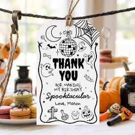 Thank You Halloween Party Spooky Spooktacular Presentetikett
