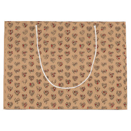 Thank you & hearts in 44langs as BK♡shaped pattern