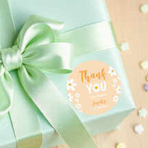 Thank you label for Daisy's birthday party CUSTOMI