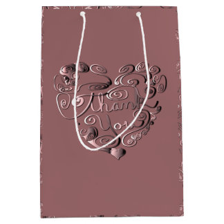"Thank You" Mauve Gift Bag