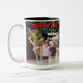 THANK YOU MILITARY FAMILIES Två-Tonad MUGG