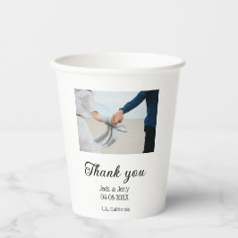 Thank you modern simple wedding couple name messag
