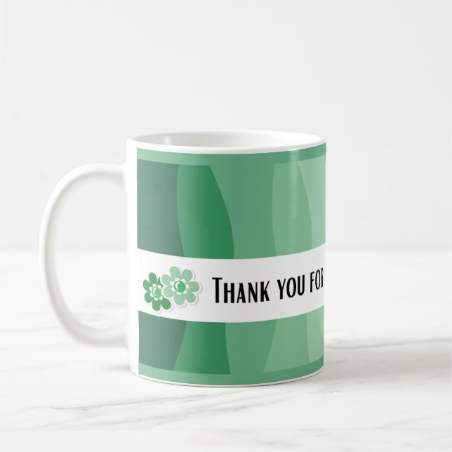 Thank you Nurse - Green Theme Kaffemugg (Vänster)