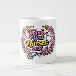Thank You Nurses 2026 Greeting Card  Jumbo Mugg