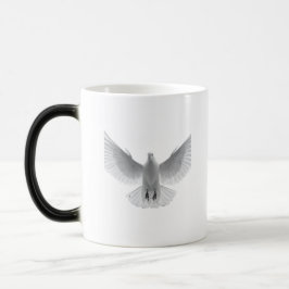 "Thank You" Peace Dove in Flight Magisk Mugg