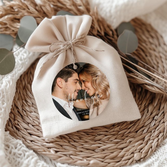 Thank You Photo Script Wedding Gåvor Etiketter (Skapare uppladdad)