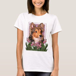 Thank You - Pink Tulips - Sheltie Puppy - Cooper Tröja