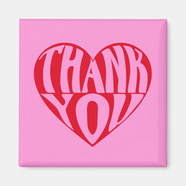 Thank you red heart magnet (Framsidan)