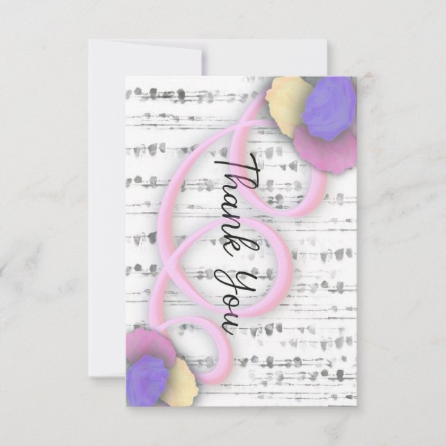 thank you roses tack kort (Framsida)