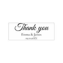 Thank You Script  Wedding Rubber Stamp Stämpel