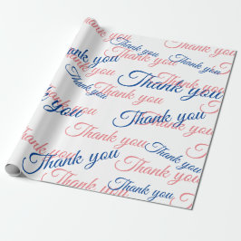 Thank You Script Wrapping Paper Presentpapper