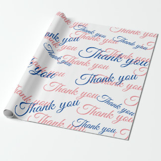 Thank You Script Wrapping Paper Presentpapper