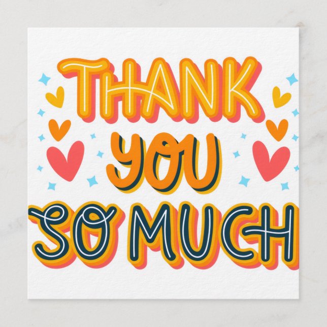 Thank you so much  inbjudningar (Framsida)