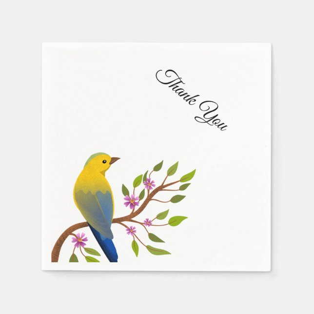 Thank You Star Pastel Gradient Party Paper Napkins Pappersservett (Framsidan)