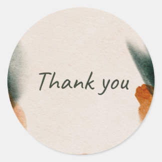 'Thank you' sticker  Runt Klistermärke